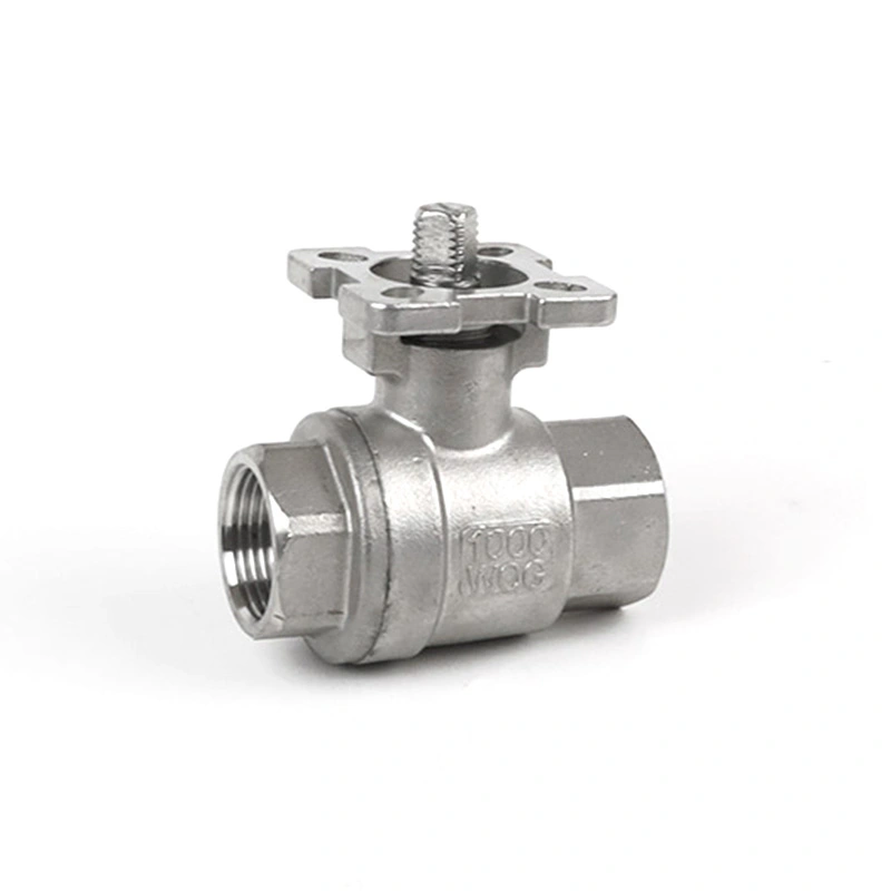 2PC Stainless Steel Direct Mount Ball Valve